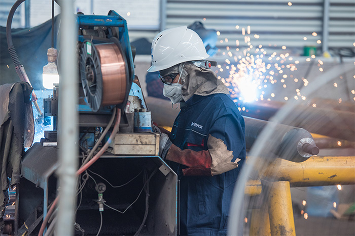 吉安网架焊接车间